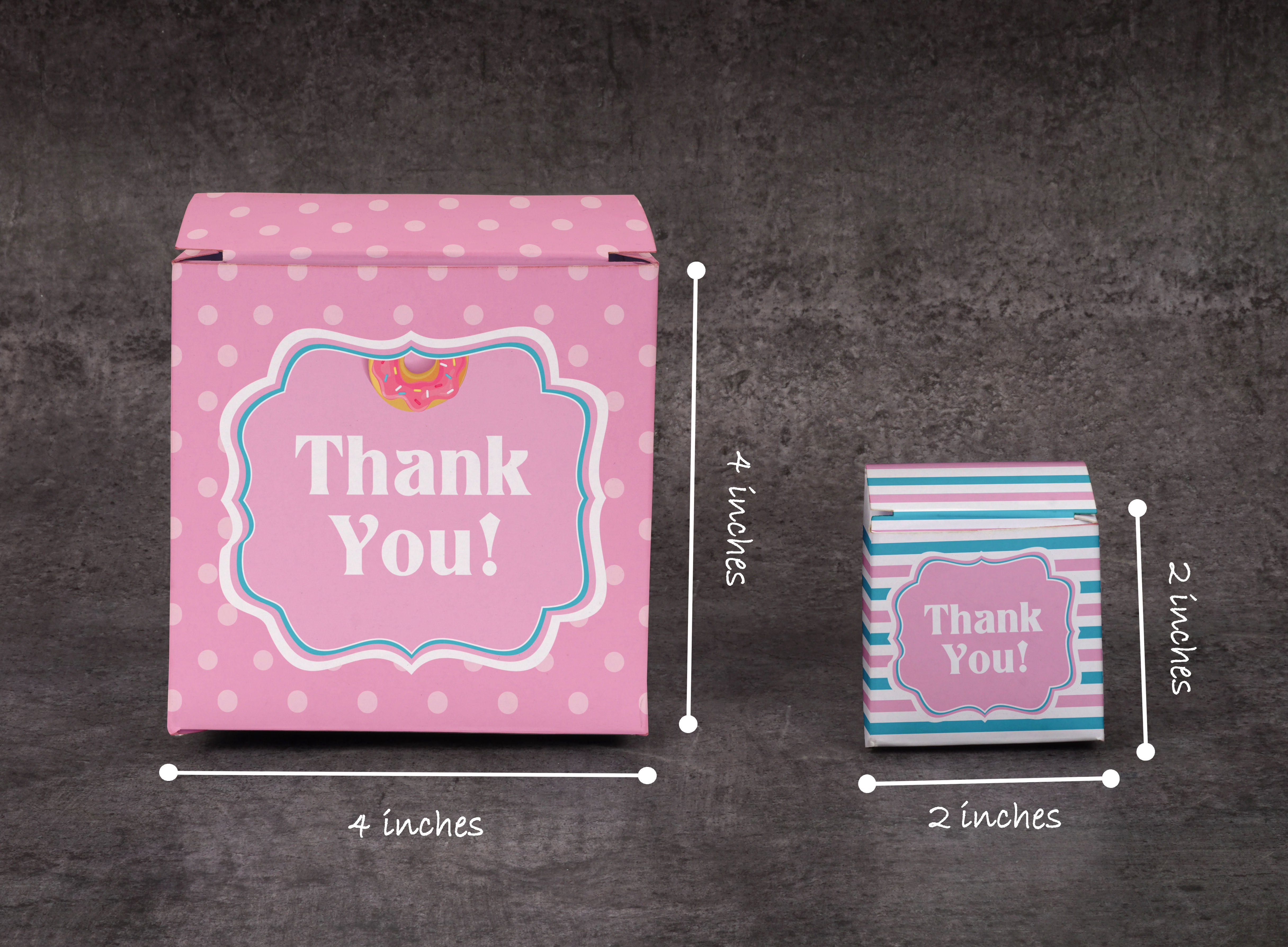 InkdotpotPaper Box -Mini Favor Box ForBaby Shower4x4x4 Inches Paper Gift Boxes, Candy Paper Box For Party Favors, Baby ShowerCandy,Boy / GirlTheme- Pack Of 20