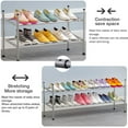 thumbnail image 2 of Forthcan Expandable Shoe Rack 2 Tiers Closet Shoe Organizer Shelf for Shoes 12 Pairs,Gray, 2 of 9