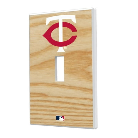 Minnesota Twins Baseball Bat Design Single Toggle Light Switch Plate