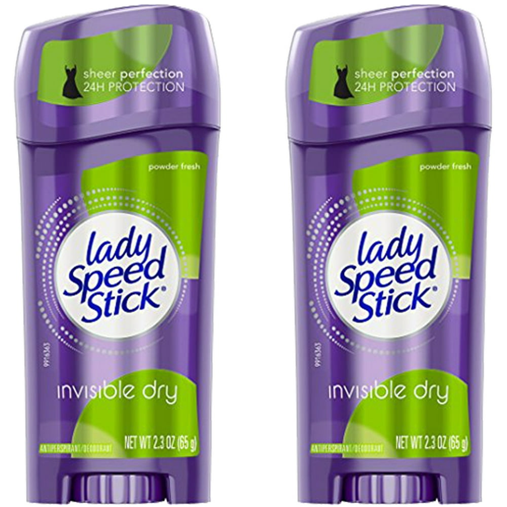 Pack of (2) Lady Speed Stick Invisible Dry Deodorant Powder Fresh for