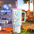 thumbnail image 2 of Vaso Térmico Acero Inoxidable Calor/frío Dos Picos 40oz Colorido Leopardo, 2 of 5