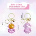 thumbnail image 2 of 6Pcs 3 Colors Cute Astronaut Key Ring Acrylic Spaceman Keychain With Sonance Bell Keyring Suitable For Key Loss Prevention Bag Ornament Key Hanging Decoration, 2 of 7