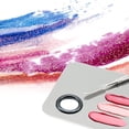 thumbnail image 2 of Lubelski Mixing Plate Smooth Surface Multifunctional Various Shapes Stainless Steel Makeup Mixing Color Palette for Cosmetic, 2 of 7