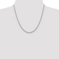 thumbnail image 5 of Auriga Fine Jewelry 14K White Gold 3.2mm Open Link Cable Chain Necklace 20inch for Women, 5 of 6