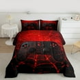 thumbnail image 2 of Manfei Kids Gamepad Controller Bedding Comforter Set,Console Video Game Twin Comforter Sets,Black Red Bedding Set For Boys,Luxury Bedroom Decor Reversible,2-Piece, 2 of 8