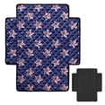 thumbnail image 2 of ZIATUBLES Navy Blue American Flag Star Printed Recliner Chair Cover, Universal Polyester Sofa Seat Cushion Cover with Side Flaps for Secure Fit, Washable Furniture Protector for Living Room, 2 of 8