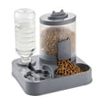 thumbnail image 2 of 2 In 1 Food And Water Bowl Feeder With Non Slip Base For Cats And Adjustable Elevated Raised Stand Feeder, 2 of 5