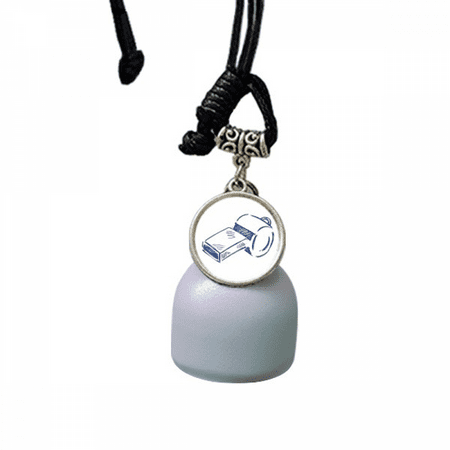 

Cartoon Football Whistle Blue Soccer Wind Chimes Bell Car Pendant