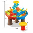 thumbnail image 7 of Kids Outdoor Sand and Water Table Play Set Toys for Children Beach Sandpit Summer Toys Holiday Gifts, 7 of 7