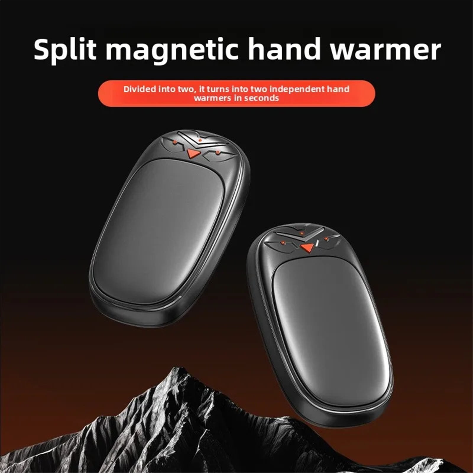 Split-type Magnetic Hand Warmer Is Rechargeable, Adjustable For High Temperature, Portable And Compact ,Heating Fast