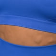thumbnail image 5 of Jinhomg Thin Sweatsuits Sets for Women 2 Piece Gym Clothing Suit Fall Winter Comfy Thumbhole Cropped Tops and High Waist Pants Blue L, 5 of 6