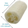 thumbnail image 3 of Paquete de 6 esponjas 100% naturales de 4 pulgadas, depurador exfoliante de spa para el cuidado de la piel en el baño, la mejor esponja exfoliante corporal Luffa, elimina la piel muerta, 3 of 5