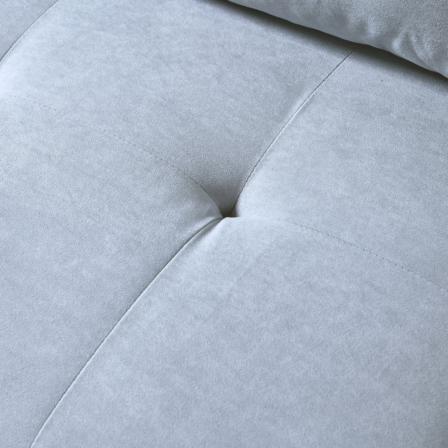 Kadyn Loveseat Sofa, Modern Sofa Couch for Office, Suede Sofa Couch for Living Room, Light Grey