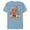 Ocean Blue, variant on The Simpsons Homer Santa Christmas Holiday D’oh-Ho-Ho - Short Sleeve Blended T-Shirt for Adults - Customized-Dark Heather