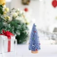thumbnail image 5 of Mecorevxz Small Xmas Tree Decor with Wooden Bases Desktop Christmas Tree Decoration Mini Tabletop Christmas Trees Snow Frosted Tree Desktop Miniature Xmas Tree 15CM, 5 of 7