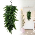 thumbnail image 2 of Christmas Teardrop Swag Artificial Teardrop Floral Swag Artificial Christmas Door Swag Christmas Swags Wall Hanging Fireplace Decor Christmas Door Decorations Teardrop Wreath, 2 of 6