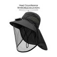 thumbnail image 2 of Byfri Mosquito Net Sun Hat with Solar Fan Wide Brim Fishing Hat for Outdoor Camping Dark 58-60cm, 2 of 7