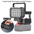 thumbnail image 2 of ZOUBAOQ For Battery Flashlight Portable LED Spotlight Floodlight Dual NEW Port, 2 of 8