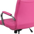 thumbnail image 6 of Scranton & Co Contemporary Vinyl Mid Back Swivel Office Chair in Pink, 6 of 9