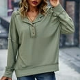 thumbnail image 3 of Vedolay Oversized T Shirts Hoodies for Women 2023 Oversized Sweatshirts Turtleneck Pullover Long Sleeve Hoodies Tops,Green XL, 3 of 5