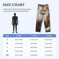 thumbnail image 4 of Sikiie Romantic Flower Fox Couple Mens Pajama Pants Sleep & Lounge Pants, PJ Bottoms With elastic waistb and Pockets XX-Large, 4 of 6
