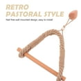 thumbnail image 2 of Shisuyan 1Pc Retro Hemp Rope Toilet Paper Holder Roll Paper Rack Wall Mount Towel Rack, 2 of 8