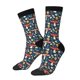 thumbnail image 1 of Fotbe Colorful Mushrooms Calcetas Largas con Estampado para Hombre y Mujer – Calcetas de Compresión Transpirables y Elásticas, Viajar y Uso Diario Talla 5-11, 1 of 6