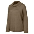thumbnail image 6 of GigrtiJin Women's Knit Oversized Sweater Long Sleeve Turtleneck Casual Pullover Tops Fall Winter Fashion Loose Sweaters, 6 of 9