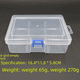 thumbnail image 2 of Caja vacía transparente con tapa rectangular, caja de plástico para accesorios de teléfono móvil, caja de piezas de hardware, embalaje de muestra, caja de almacenamiento de mascarillas, 2 of 2