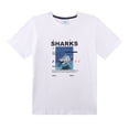 thumbnail image 3 of Sanetta Pijama corto para niño - Adolescentes, tiburones, pijama, jersey sencillo, algodón Blanco 140, 3 of 3