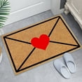 thumbnail image 4 of Coollooc Heart Envelope Mat, 24'' x 16'' Love Note Valentine’s Day Doormat Heart Doormat, Valentines Welcome Doormat, Non-Slip Washable Entryway Rug for Kitchen Balcony Decoration(A Style), 4 of 6