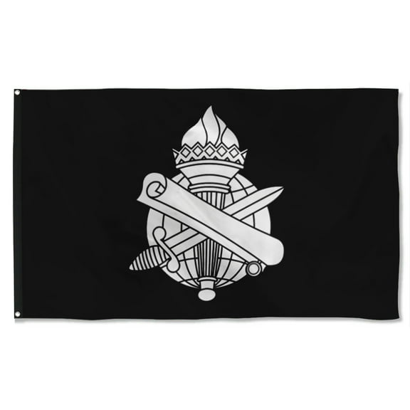 Cayyon Civil Affairs Branch Black And White Flag 3x5Feet Military Banner with 2 Brass Grommets