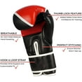 thumbnail image 2 of Kruzak Two-Tone Focus Mitts and Boxing Gloves Set for Kickboxing and Muay Thai MMA Training| Focus Pads + Training Gloves | Fitness Kit for Martial Arts and Karate (Black/Red, 12 oz), 2 of 7