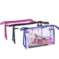 thumbnail image 4 of Bolsa de aseo transparente de 7 piezas, bolsa de cosméticos impermeable, bolsa de maquillaje portátil de PVC, bolsa de aseo de viaje para mujeres en siete colores, 4 of 5