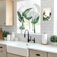 thumbnail image 5 of Palm Leaves Tropical Balloon Curtains for Windows, Bedroom Curtains 54 Inch Length, Green Botanical Summer Tie Up Curtains Panels Thermal Insulated Bathroom Curtains Window 42"x54", 5 of 8