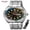 Silver+black, variant on SKMEI Watch for Men, Round Quartz Watch with Date Display, Stainless Steel Band
