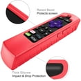thumbnail image 3 of Fintie Remote Silicone Case for Roku Voice, Roku Express 4K+ 2021, Ultra LT Enhanced Voice, Express 3930, Premiere+ 3921, Streaming Stick+ Remote, Honey Comb Anti Slip Shockproof Cover, Red, 3 of 7