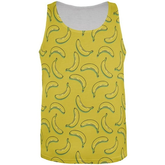 Bananas All Over Adult Tank Top - 2X-Large