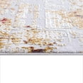 thumbnail image 4 of 4â€™ x 6â€™ Abstract Beige and Gold Modern Area Rug, 4 of 9