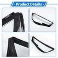 thumbnail image 4 of Unique Bargains Headlight Lens Cover Headlight Headlamp Lense Clear Lens Cover for Audi A4 2016-2019 Black,Clear Pc 1 Pc Front Right Car, 4 of 6