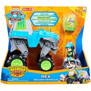 Paw Patrol Dino Rescue Rex Deluxe Vehicle [Includes 1 Mystery Dino Figure!]