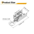 thumbnail image 2 of 400 Pcs Fold Over Cord Ends, 10.2x2.5mm Ribbon Crimp Ends Cap, Clasp Tips for Leather Craft Making Diy (Silver), 2 of 6