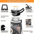 thumbnail image 4 of BZSMCE Sport Bottle Swan in Celestial Bloom Outdoor sports Water Bottle Size: 10.4x3in, 4 of 7