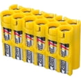 thumbnail image 1 of Caddy de Rangement pour Piles AAA par Storacell, Jaune, Contient 12 Piles (Non Inclus), 1 of 1