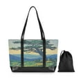 thumbnail image 7 of FORMRS Canvas Laptop Tote Bag for Women with 15.6" Computer Compartments Shoulder Handbag, Retro Mountain, 7 of 7