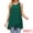 Dark Green, variant on DARING DIVA Women's High Low Casual Sleeveless Chiffon Blouse Asymmetrical S Black
