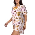 thumbnail image 2 of Fotbe Cute Dog Print Pajama Set for Women 2 Piece Loungewear Short Sleeve Tops and Shorts Set Soft Sleepwear-XX-Large, 2 of 7