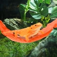 thumbnail image 7 of Bearded Dragon Hammock Lizard Hammock with Suction Cups Hooks Bearded Dragon Tank Accessories Reptile Lounger for Geckos Orange 1 Set, 7 of 7
