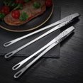 thumbnail image 4 of OIUR Long Grill Tongs Stainless Steel Barbecue Steak Clip Non-Slip Grip Kitchen Cooking Tool for Grill Baking Accessories, 4 of 7