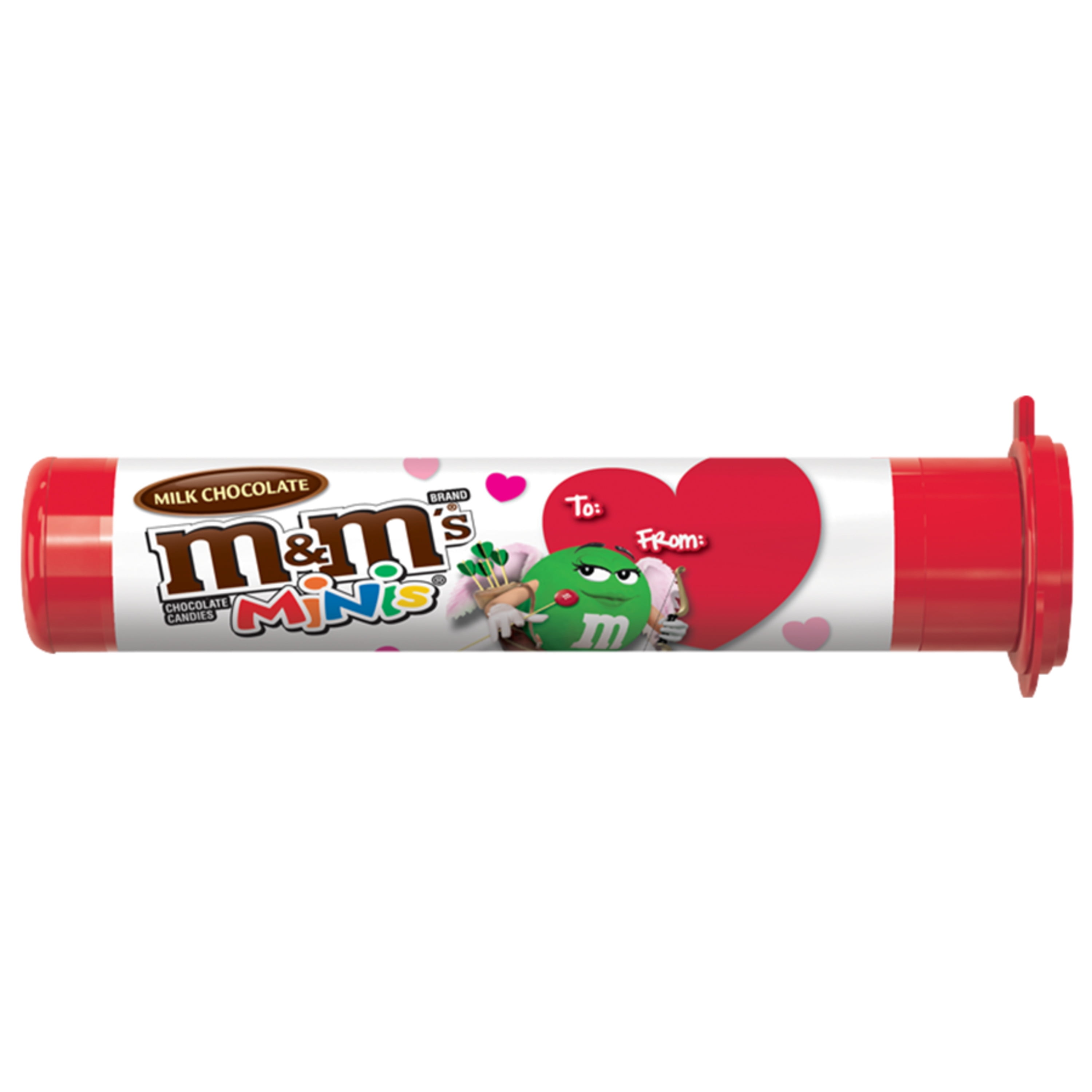 M&M'S Valentine's Milk Chocolate MINIS Size Candy 1.77-Ounce Tube ...